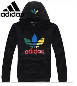 adidas coton veste mode hoodie pas cher 2012-2019U noir couleur